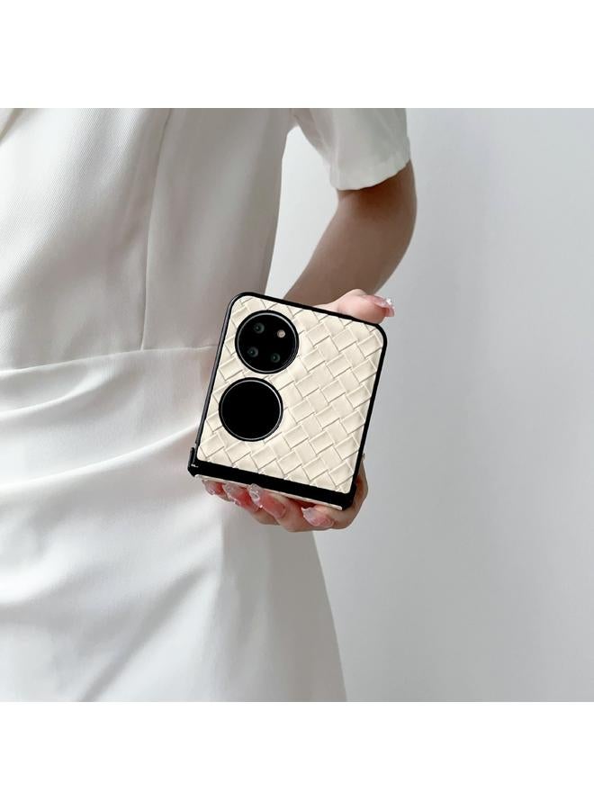 اس-توب جراب لهاتف Huawei P50 Pocket، جراب قابل للطي من مادة البولي يوريثان، منسوج وملمس ناعم - Image 5