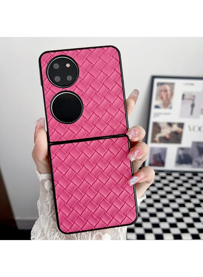 اس-توب جراب لهاتف Huawei P50 Pocket، جراب قابل للطي من مادة البولي يوريثان، منسوج وملمس ناعم - Image 2