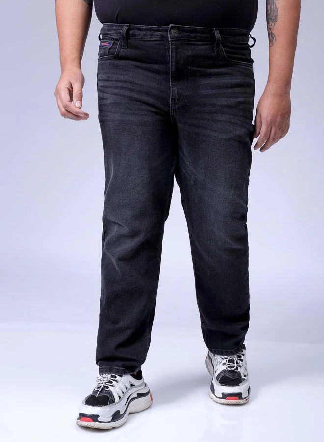 HARDSODA Men Plus Size Slim Fit Solid Mid-Rise Stretchable Jeans
