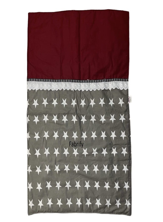 Fabrify 5-Piece Baby Bedding Set Gadda Set (Maroon) - Image 5