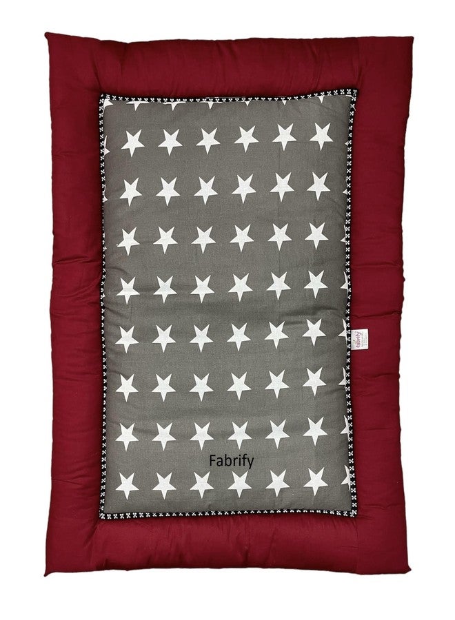 Fabrify 5-Piece Baby Bedding Set Gadda Set (Maroon) - Image 3