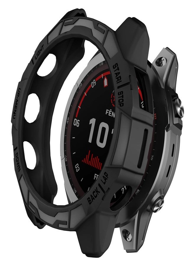 ISABAKE Case Cover Compatible with Garmin Fenix 7X/Fenix 7X Pro/EPIX Pro 51mm, Soft Anti Drop Replacement Protective Cases Smart Watch Accessories - Image 1