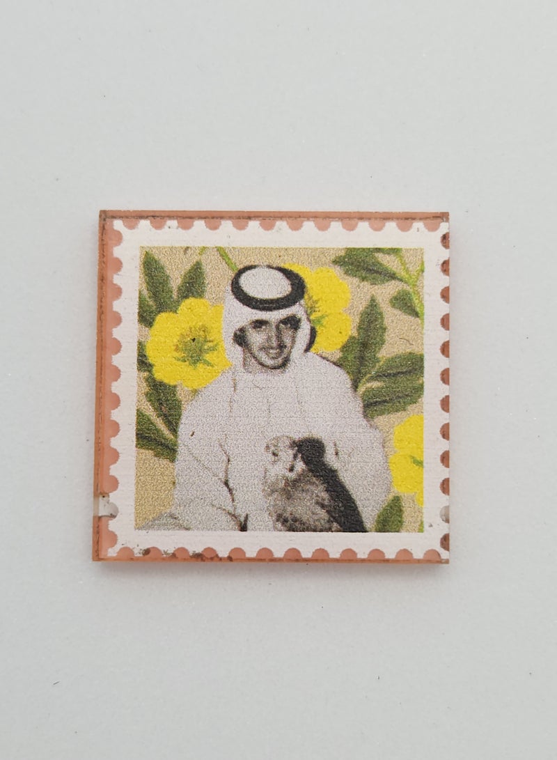 Acnor UAE Royal Mohammad bin zayed Portrait Style Sticker – Sheikh Print Design – Mobile laptop wall tables car Decorative Collectible Label" - Image 1