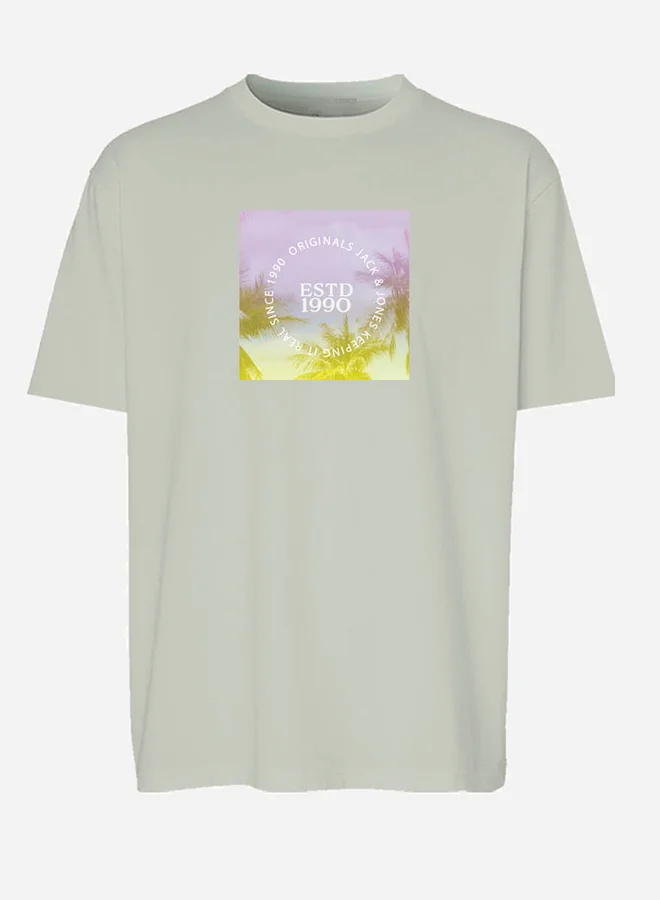 JACK & JONES Graphic Print Crew Neck T-Shirt