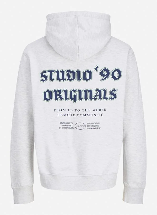 JACK & JONES JORMEADOWS Back Print Detail Hoodie