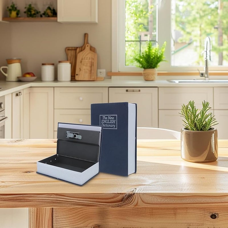 Kisangel كتاب آمن واقعي للتحويل مع قفل مركب للنقود والمقتنيات الثمينة مخزن خفي - Image 5