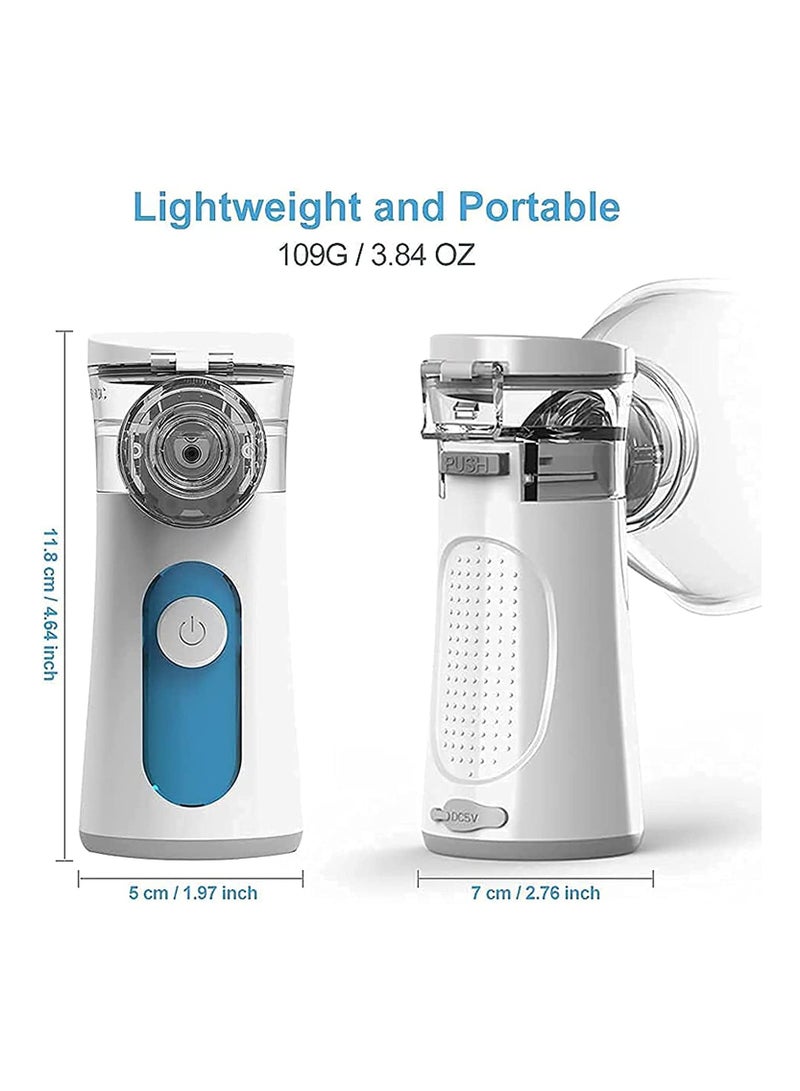 Generic Portable Nebulizer, Nebulizer Machine for Adults and Kids, Nebulizer Machine of Cool Mist, Battery-Operated Ultrasonic Nebulizer for Breathing Problems, Used at Home, Office, Travel(Blue)  - Image 2