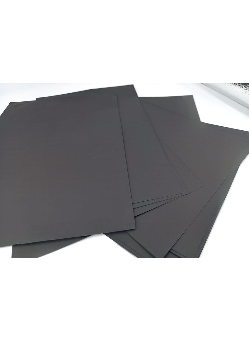 KRASHTIC KRASHTIC A4 Size Black Paper Sheets For Drawing Sketching Painting Work Set of 20 Sheets 120 GSM extra Dark  - Image 1