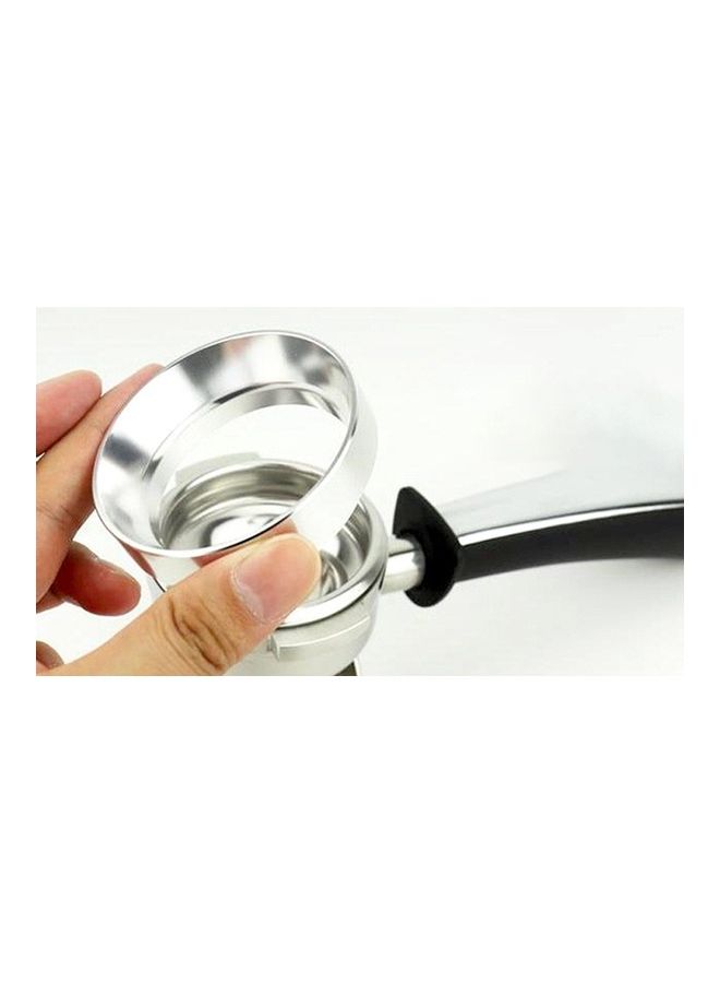 Loquat Dosing Ring for Espresso Barista Silver 51mm - Image 3