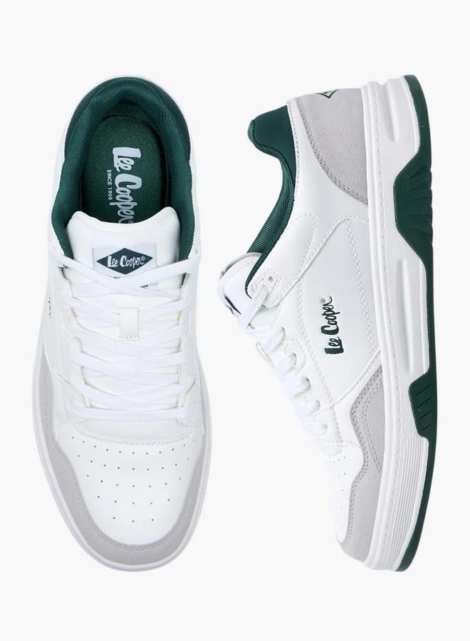 Men's Panelled Lace-Up Sneakers