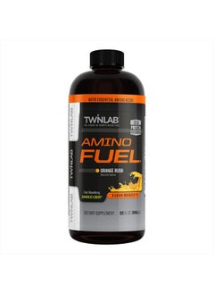 Twinlab Amino Fuel - Pre-Workout and Post-Workout Energy Drink & Supplement -32 fl oz, Orange Rush  - Image 1