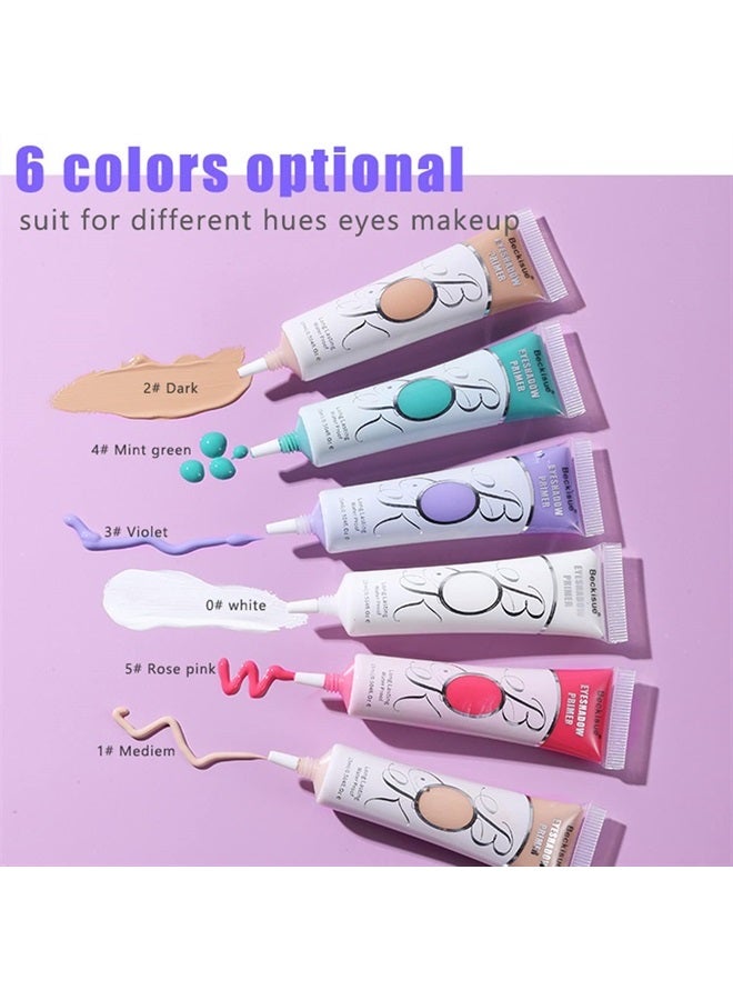 MAEPEOR Matte Eyeshadow Primer 6 Colors Prevent Oily Lids and Creasing Eye Primer Base Long-lasting Waterproof & Smudgeproof Eye Primer Makeup for All Shadows - Image 4