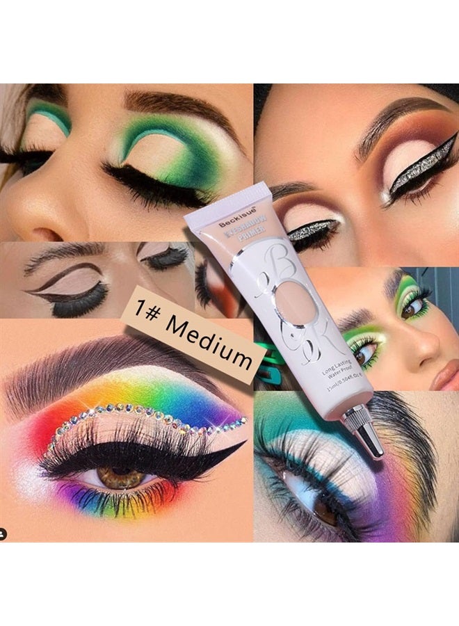 MAEPEOR Matte Eyeshadow Primer 6 Colors Prevent Oily Lids and Creasing Eye Primer Base Long-lasting Waterproof & Smudgeproof Eye Primer Makeup for All Shadows - Image 2