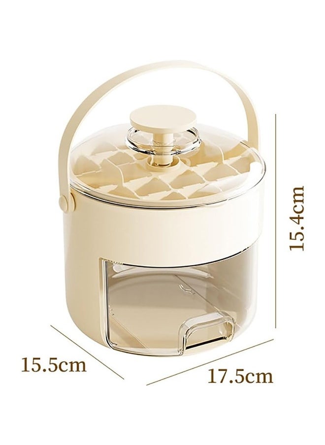JCB CHIC Ice Cube Tray with Lid and Bin, Mini Ice Trays for Freezer with Ice Container Box, 40 PCS Ice Cube Mold with Ice Scoop for Whiskey, Cocktail, Tea, Coffee and DIY  - Image 2