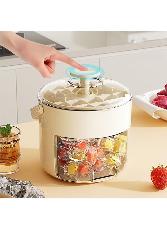 JCB CHIC Ice Cube Tray with Lid and Bin, Mini Ice Trays for Freezer with Ice Container Box, 40 PCS Ice Cube Mold with Ice Scoop for Whiskey, Cocktail, Tea, Coffee and DIY  - Image 5