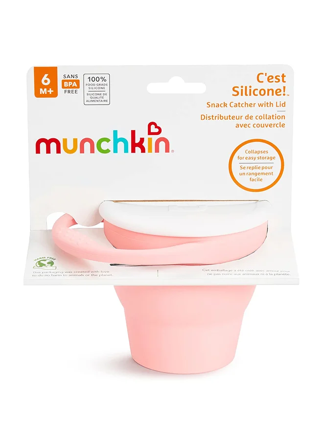 مونشكين C'est Silicone Snack Catcher With Lid, 6 Months +