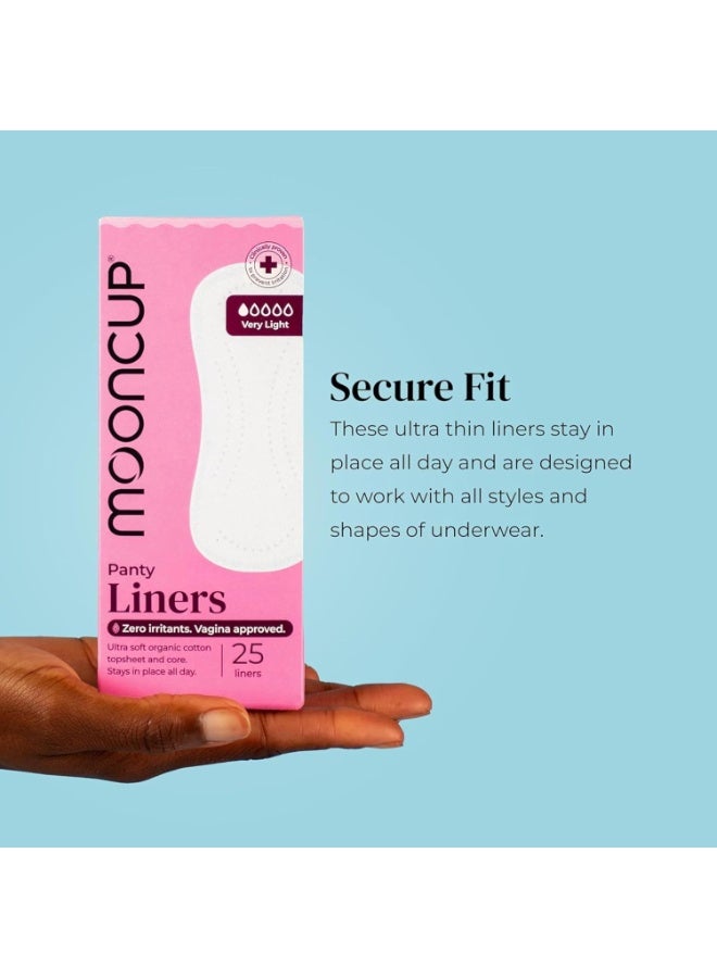Mooncup Very Light Flow Ultra Soft Organic Cotton Panty Liners 25 Liners - Image 2