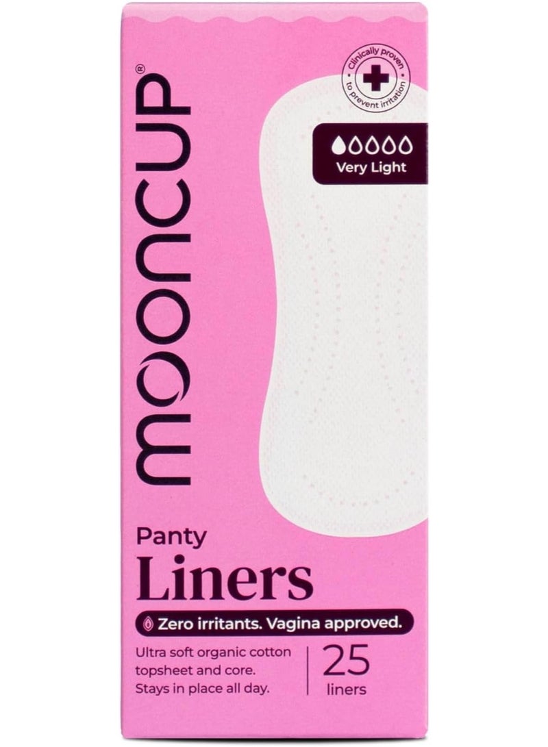 Mooncup Very Light Flow Ultra Soft Organic Cotton Panty Liners 25 Liners - Image 1
