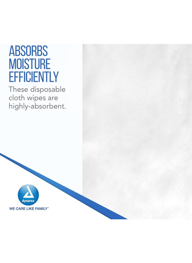 Dynarex Dynarex Personal Cleansing Washcloths  10 x 13 Disposable Dry Wipes for Baby  Adults Makeup Remover Soft Absorbent Single Use  1 Pack of 50 Wipes  - Image 3