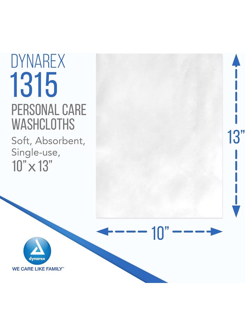 Dynarex Dynarex Personal Cleansing Washcloths  10 x 13 Disposable Dry Wipes for Baby  Adults Makeup Remover Soft Absorbent Single Use  1 Pack of 50 Wipes  - Image 2