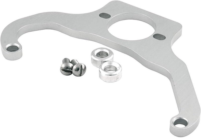 ALL54286 Silver Anodized Billet Aluminum Fuel Regulator Mounting Bracket for 4500 Style Series Carburetor and Holley Regulator