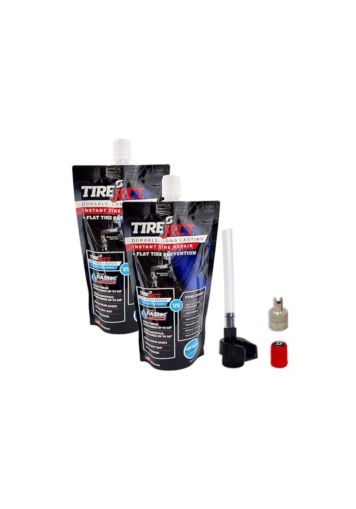 TireJect OffRoad Instant Tire Repair Tire Sealant Kit  Permanent Seal  Tread  Sidewall Punctures  Bead Leaks  Slow Leaks  Dry Rot  Fix and Prevent Flat Tires 20oz - Image 1