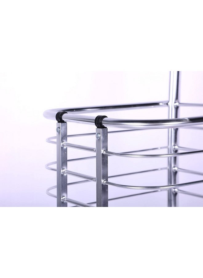 4tens Shopping Cart Small Trailer Trolley Portable Folding Cart Aluminum Trolley with 4 Wheels Shopping Trolley for Vegetable Grocery Shopping Mall Trolley Super Market Grocery Utility Luggage Trolley - Image 3