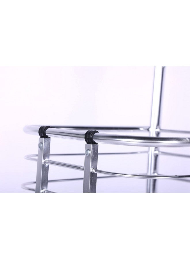 4tens Shopping Cart Small Trailer Trolley Portable Folding Cart Aluminum Trolley with 4 Wheels Shopping Trolley for Vegetable Grocery Shopping Mall Trolley Super Market Grocery Utility Luggage Trolley - Image 2