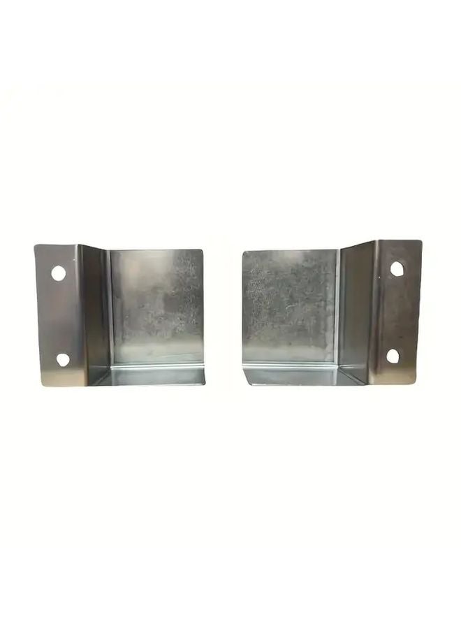 2pcs Stainless Steel Level Ruler Bracket Tool Holder For Workshop Garage Truck - Image 1