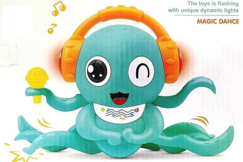Leno Battery Operated Magic Dance Crawling Cartoon Octopus Vehicle Toy for Kid|Boys|Girls with Light & Sound - Image 5