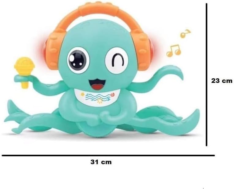 Leno Battery Operated Magic Dance Crawling Cartoon Octopus Vehicle Toy for Kid|Boys|Girls with Light & Sound - Image 2