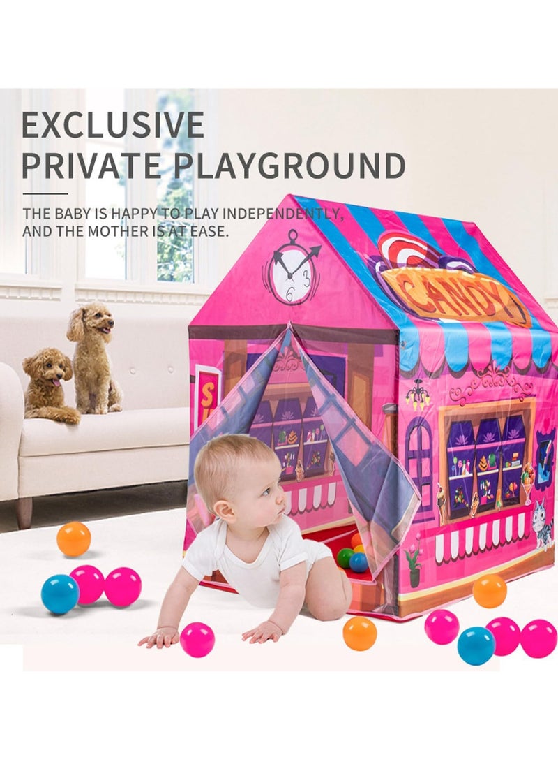 Kids Play Tent Playhouse Tent for Boys and Girls Portable Play Tent for Kids Chool Toys for Indoor and Outdoor Games Children Playhouse (Forest House)  - Image 3