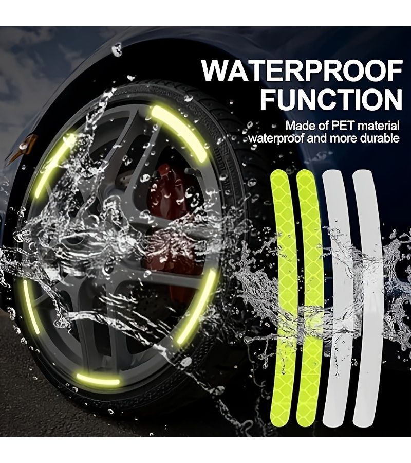 120pcs Glow in The Dark Tire Decals Bright Rim Stickers for Vehicles Motorbikes Bicycles Safety - Image 4