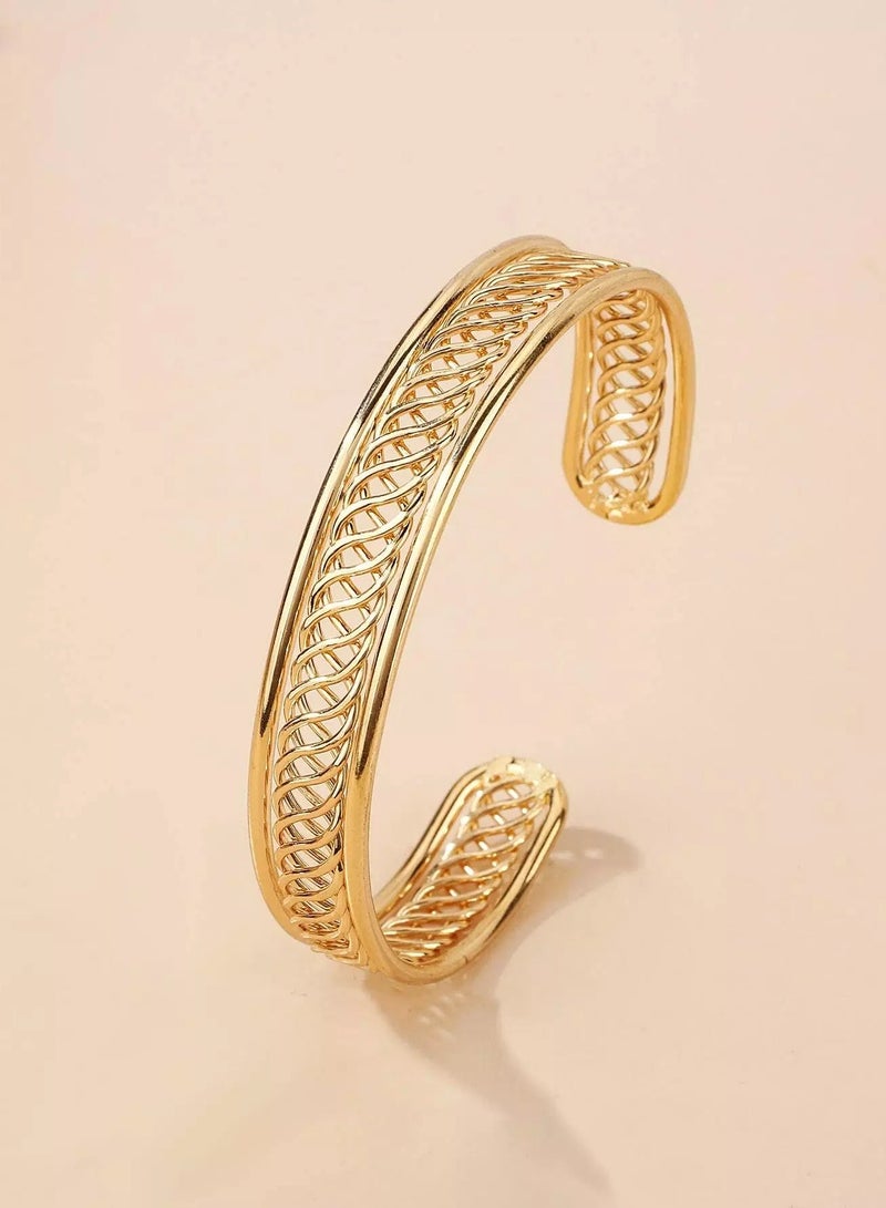 Hollow Out Cuff Bangle  - Image 1