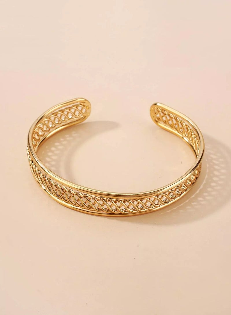 Hollow Out Cuff Bangle  - Image 2