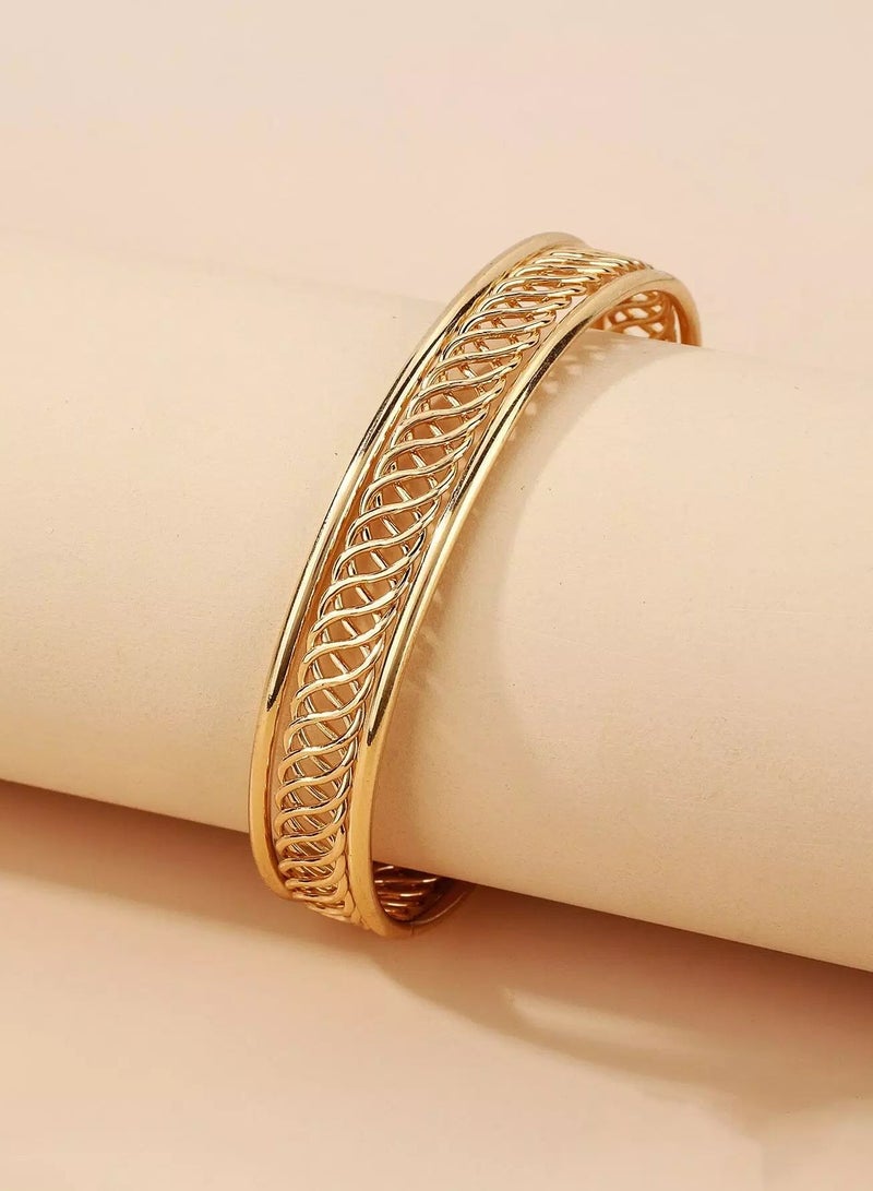 Hollow Out Cuff Bangle  - Image 3