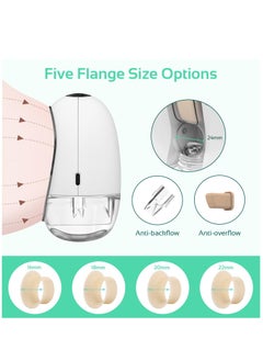 Excefore Wearable Breast Pump Hands Free, Portable Electric Double Breast Pump With 4 Modes And 9 Levels Adjustable Painless Strong Suction Power, LCD Display, Low Noise And Memory Function, 16-24mm, 1 Pack  - Image 4
