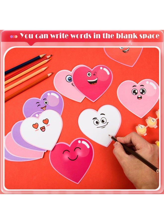 MixTeach 120 Pcs Colorful Heart Cutouts Heart Shapes Paper Bulletin Board, 10 Color - Image 3