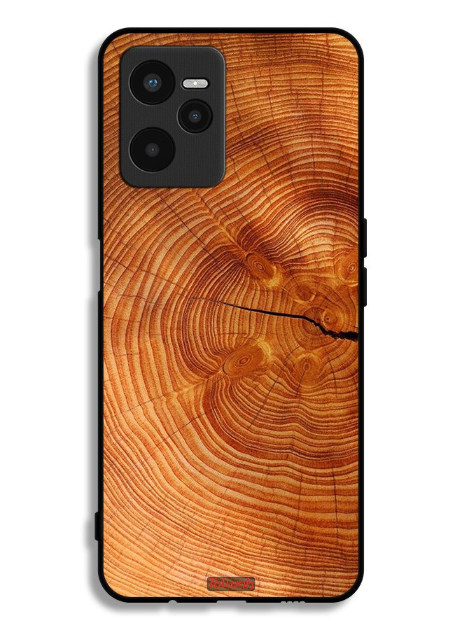 Tolwak Realme C35 Protective Case Cover Crack Wood - Image 2