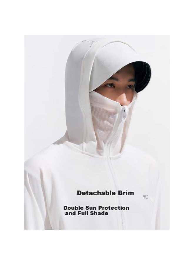 Vvc Men'S Summer Ice Silk Sun Protection Clothing Uv Protection Outdoor Breathable Lightweight Sunscreen Jacket Galaxy Grey Xl - Image 1