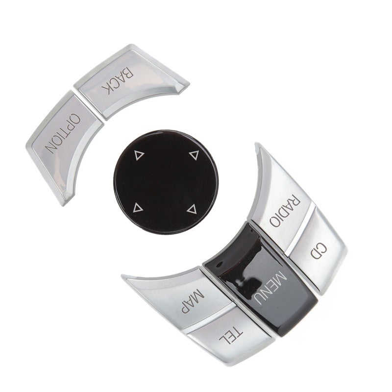 Car Multimedia Buttons Electrosilvering ABS Material Independent Design Center Control Buttons - Colorfast Scratch Resistant Multimedia Control Knob for E Chassis Car Interior Upgrade & Driver Operati - Image 5