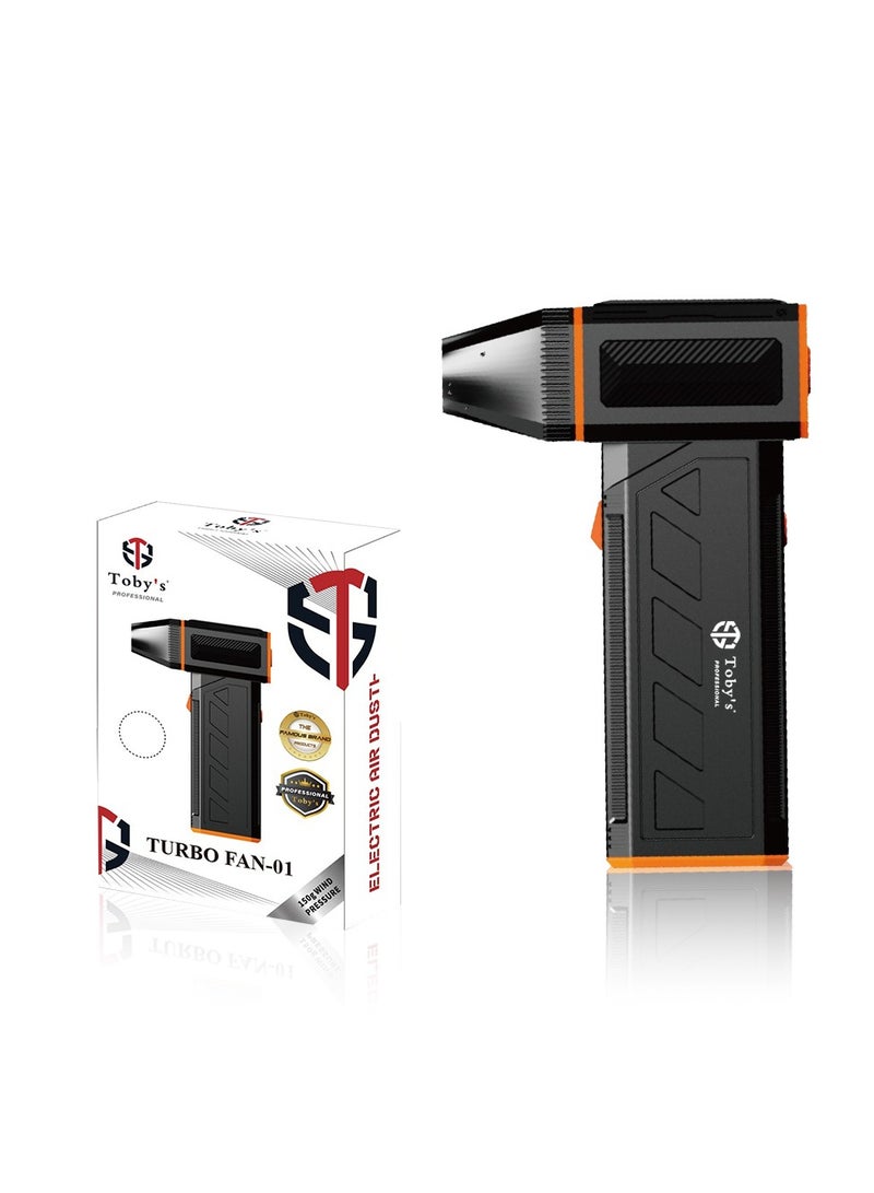 Toby's Handheld Electronic Air Blower 130000RPM Jet Dry Blower Air Duster Fan for Cleaning, Drying, Camping, Outdoors, Cars, Keyboard - Image 1