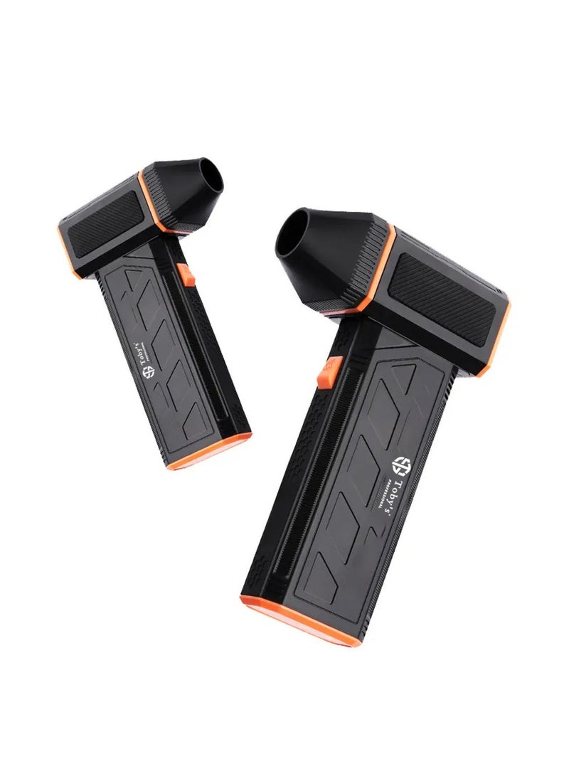 Toby's Handheld Electronic Air Blower 130000RPM Jet Dry Blower Air Duster Fan for Cleaning, Drying, Camping, Outdoors, Cars, Keyboard - Image 2