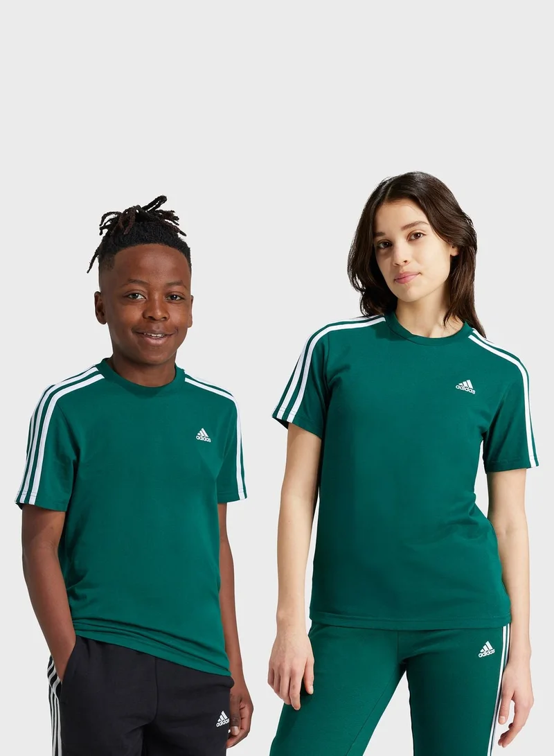 Adidas Youth 3-Stripes Logo T-Shirt