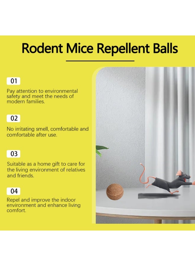 MOONSPRY Rodent & Mice Repellent Balls | 4 Pack Natural Herbal Essential Oil Mouse Repellent for Kitchen, Warehouse & Office – Pet & Kid Safe - Image 3