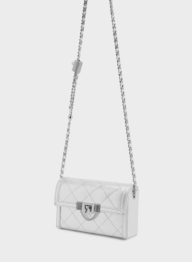 تشارلز & كيث حقيبة كلاتش تالولا المعدنية من تشارلز آند كيث - Image 3