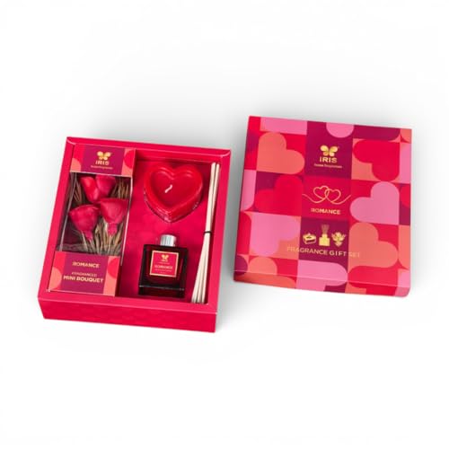 IRIS Bundle of Love – Gift Set with Candle, Roses & Reeds Diffuser | Gift That Lasts - Image 1