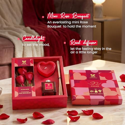 IRIS Bundle of Love – Gift Set with Candle, Roses & Reeds Diffuser | Gift That Lasts - Image 5