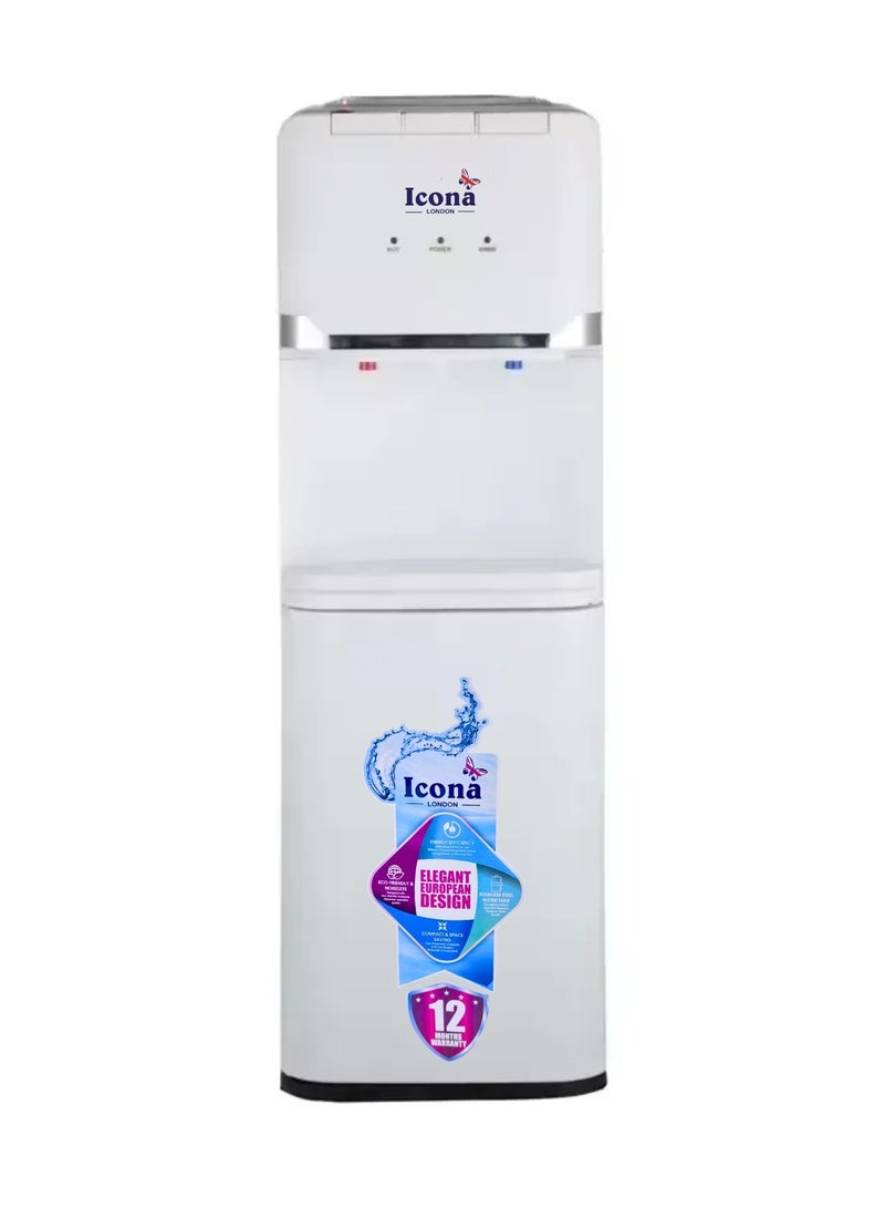 Icona Top Load Water Dispenser – Hot & Cold Water Cooler for Home & Hotel Use – 550W Heating, 95W Cooling – App Controlled, Sleek Black/White Design - Image 2
