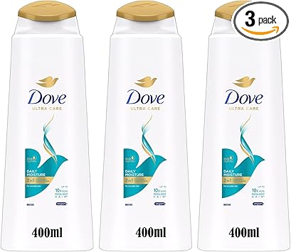 Dove شامبو وبلسم دوف الترا كير 2 في 1 400 مل عبوة من 3 للعناية اليومية - Image 1